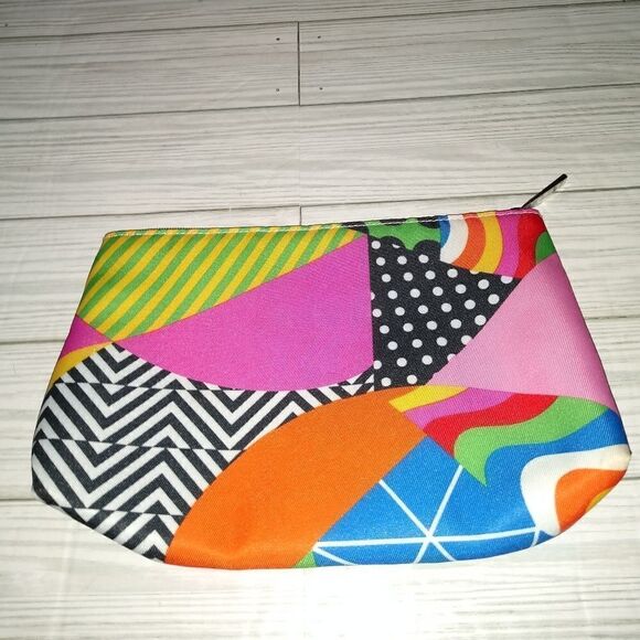 Georgia Perry for Clinique Cosmetic Makeup Bag Zipper Pouch 9 x 6 inch - Picture 3 of 8